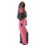 NXM-221 egyedi 3 részes női szabadidő ruha pink-szürke színben